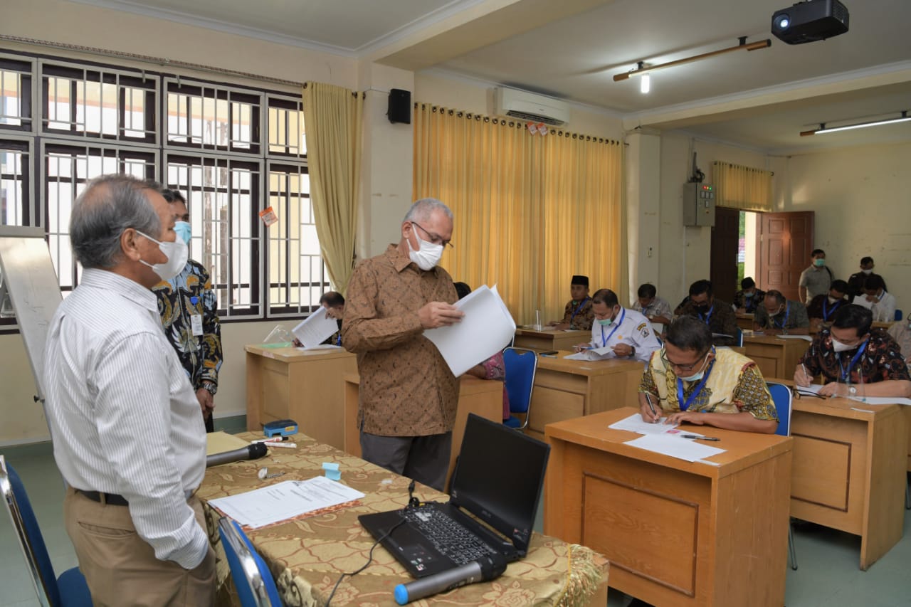 Sekda Pantau Pelaksanaan Seleksi Eselon II di Lingkungan Pemerintah Aceh