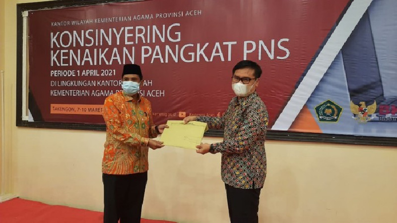 Sinergi Kemenag Aceh dan BKN Konsinyering Kenaikan Pangkat PNS