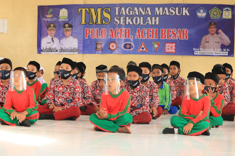Peringati HUT Ke – 17, Tagana Aceh Launching Program TMS di Pulo Aceh