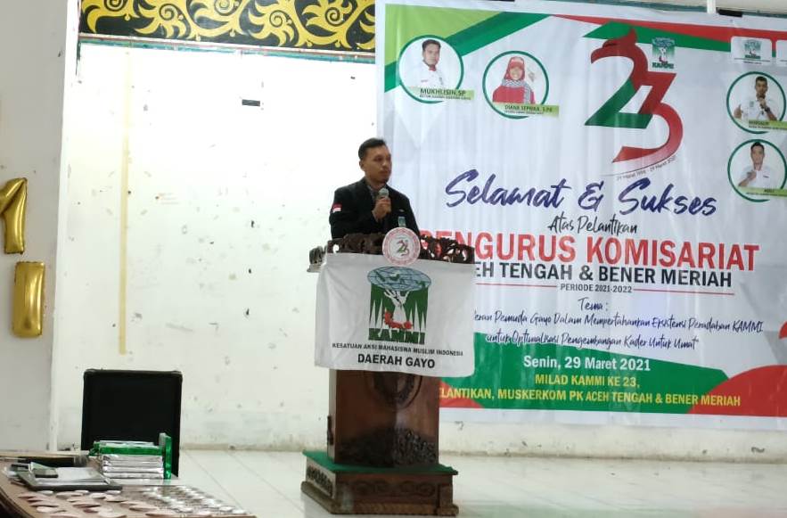 Pesan Ketua KAMMI Aceh di Pelantikan Gabungan KAMMI Aceh Tengah & Bener Meriah