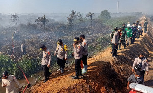 Kebakaran Hutan dan Lahan, Kapolda Aceh Terjun Langsung ke Sejumlah Titik Api