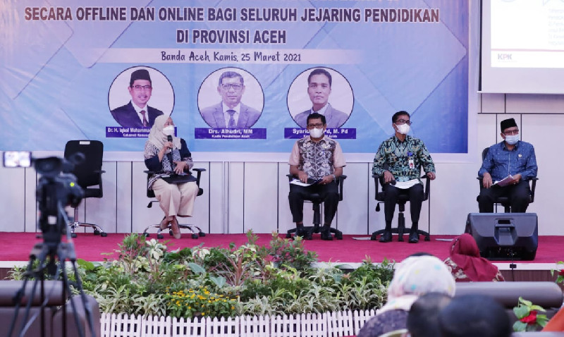 Disdik Aceh Fasilitasi KPK Bahas Pendidikan Antikorupsi