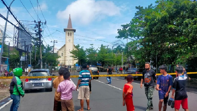 Ledakan di Depan Gereja Katedral Makassar, Polisi: Kita Sedang Selidiki sumber ledakannya