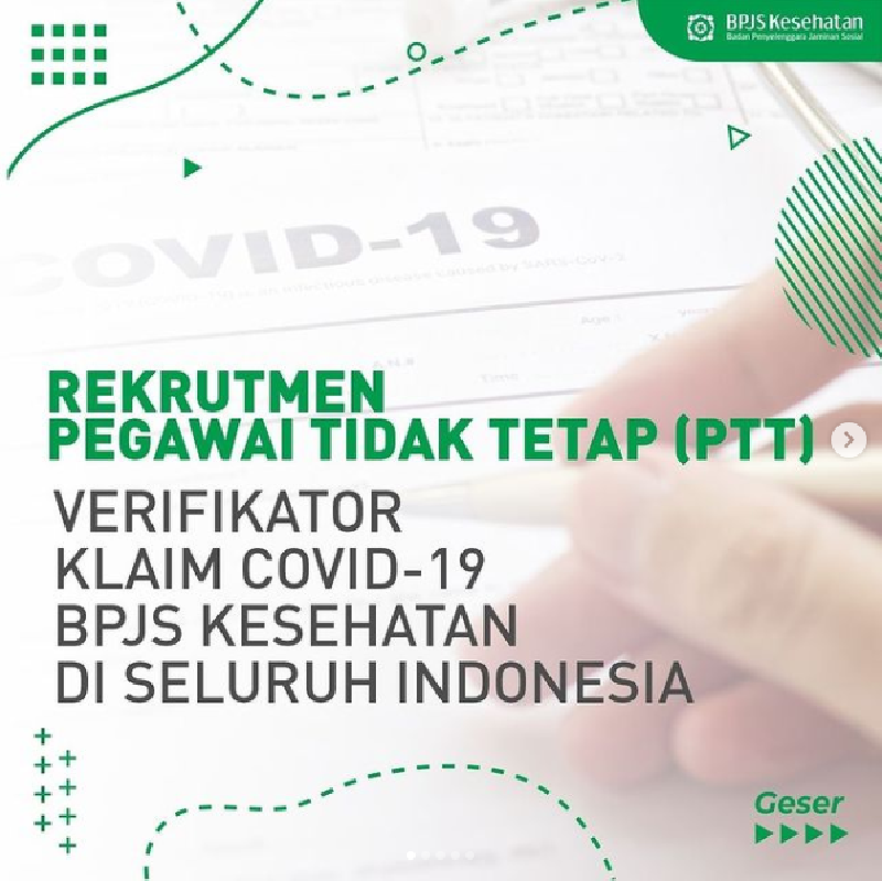 BPJS Buka Rekrutmen PTT Posisi Verifikator Klaim Covid-19