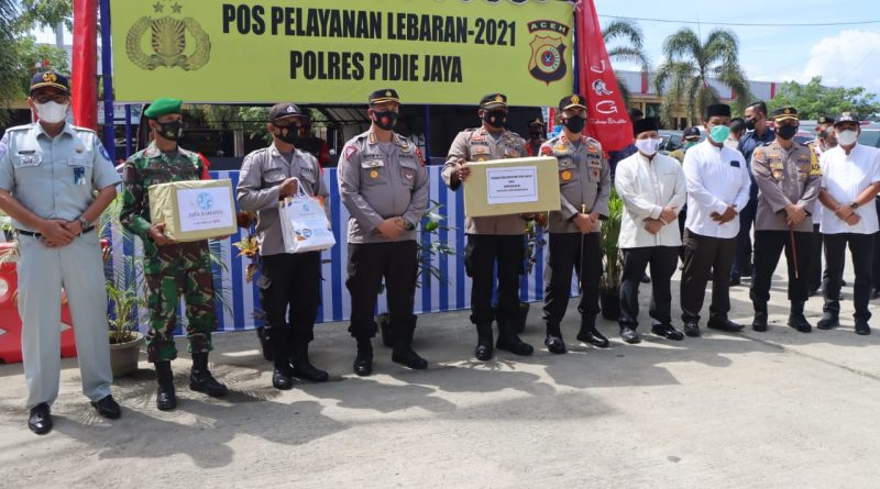 Kapolda Aceh Tinjau Pos Pam Lebaran di Pide Jaya