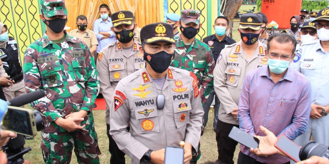 Kapolda Aceh Cek Pos Ops Ketupat Seulawah 2021 di Polres Lhokseumawe