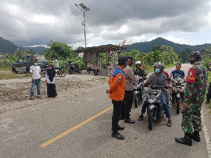 Jelang Lebaran, TNI-Polri Amankan Jalur Lalu Lintas di Trumon Timur