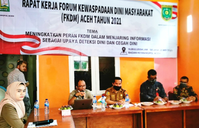Siap Mensinergi Konflik Sosial Di Aceh, Raker FKDM Digelar