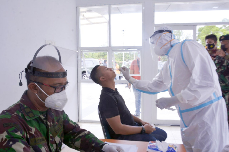 Bandara Malikussaleh Aceh Utara, Lakukan  Rapid Test Antigen Kepada Seluruh Penumpang