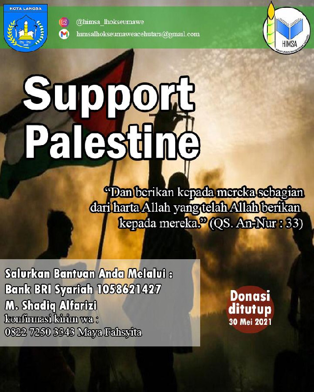HIMSA melakukan kegiatan Galang Dana Palestina
