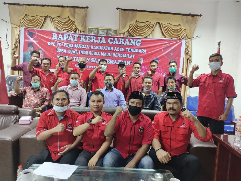 PDIP Aceh Sukses Laksanakan Rakercab Seluruh Kabupaten Kota se Aceh
