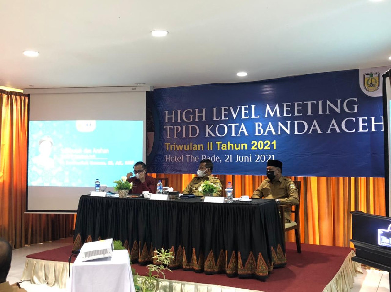 Pemaparan Perwakilan Bank Indonesia Provinsi Aceh di HLM TPID Banda Aceh Triwulan II Tahun 2021