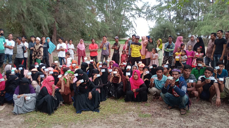81 Migran Rohingya Terdampar di Aceh Timur, 9 Meninggal Dunia