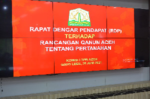 Komisi I DPRA Gelar RDPU Rancangan Qanun Aceh Tentang Pertanahan di Gayo Lues