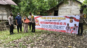 Sambut Hari Bhayangkara ke-75, Polsek Setia Bakti Salurkan Bantuan Untuk Masyarakat