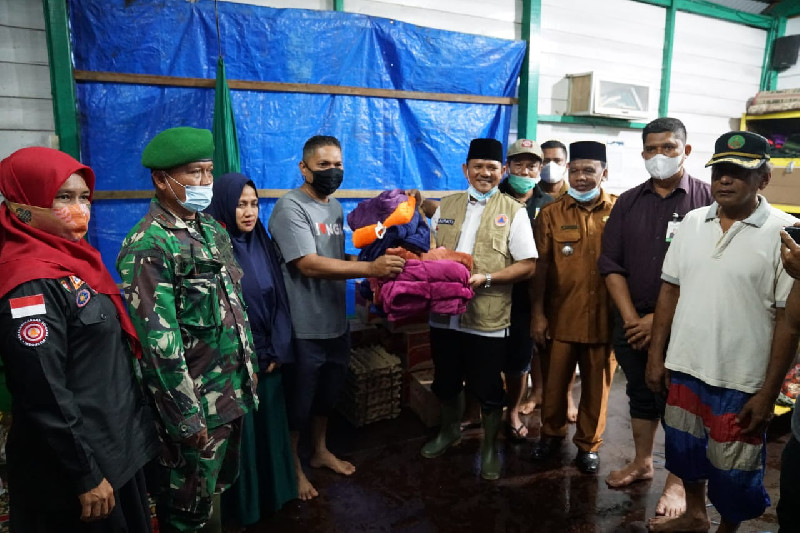 Mawardi Ali Tinjau Lokasi Banjir di Gampong Gue Gajah
