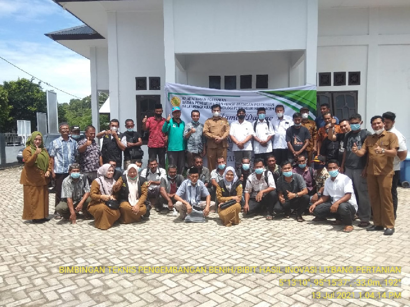 Meningkatkan Ekonomi Petani, BPTP Aceh Gelar Bimtek Produksi Benih Padi di Aceh Besar
