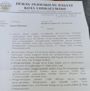 DPR Lhokseumawe Berikan Dukungan Program Kerja PT PAG Lhokseumawe