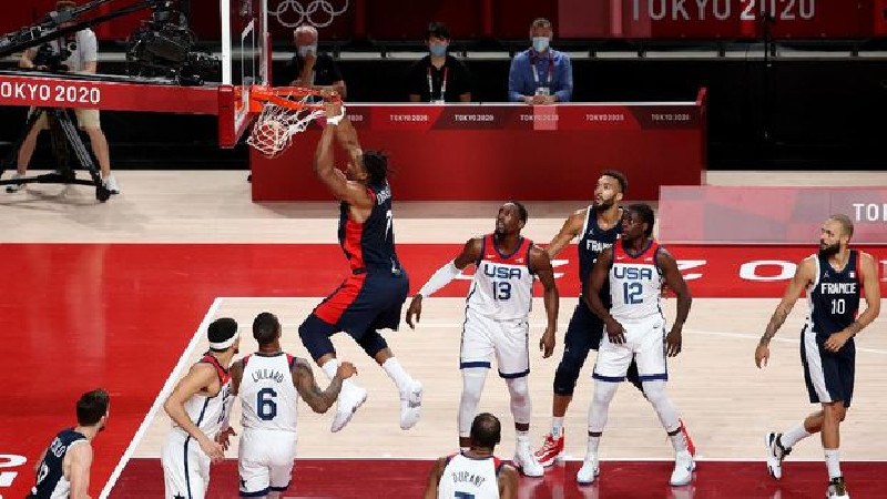 Basket Olimpiade Tokyo, AS Bekuk Prancis dan Rebut Medali Emas