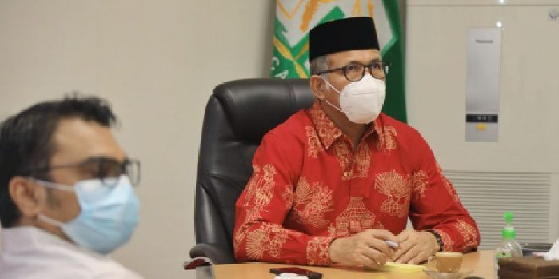 Gubernur Aceh Ikut Pertemuan Virtual Bahas Evaluasi PPKM