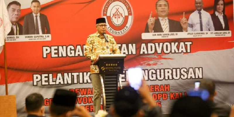 Gubernur Aceh Hadir Dalam Pelantikan Pengurus DPD KAI Aceh Periode 2020-2025