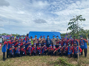 Kunjungi Kontingen Pramuka Banda Aceh di Ajang Jambore Daerah, Ini Pesan Aminullah
