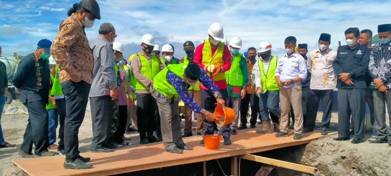 Gubernur Aceh Letakkan Batu Pertama Pembangunan Gedung BMCC