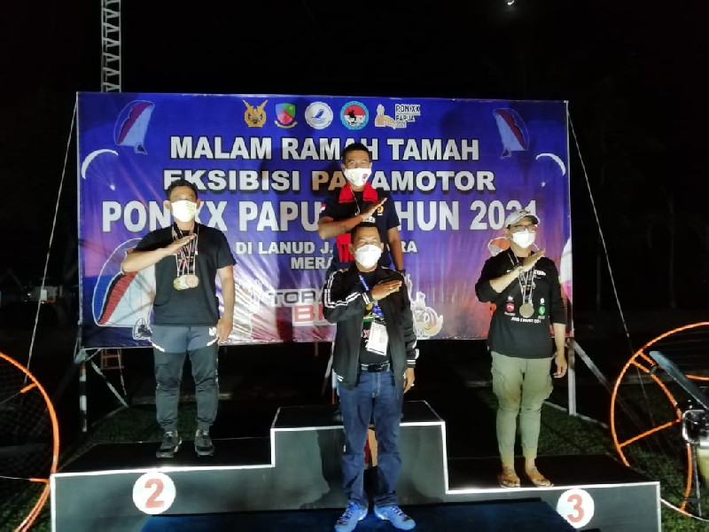 Atlet Paramotor Risky Hidayat Sumbang Emas Untuk Aceh di PON Papua