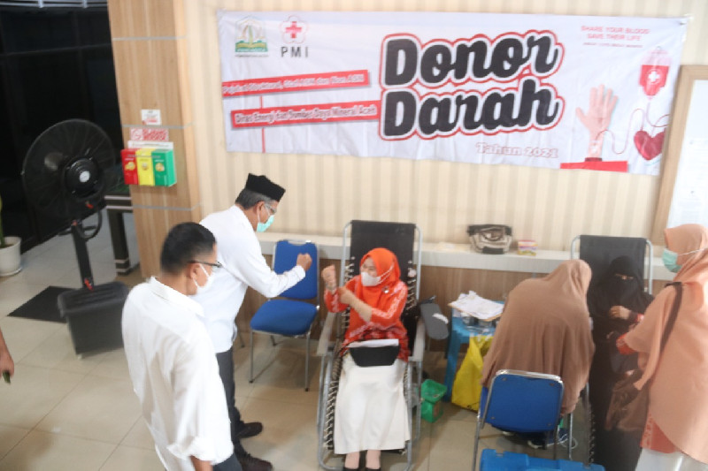 Dinas ESDM Aceh Laksanakan Donor Darah, 33 Kantong Darah Terkumpul