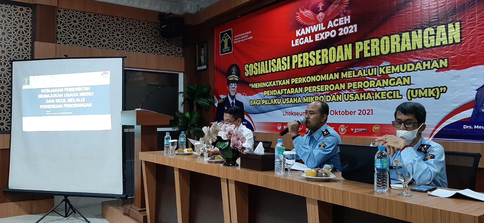 HDKD 2021, Kemenkumham Aceh Sosialisasi Perseroan Perorangan bagi Pelaku UMKM di  Lhokseumawe
