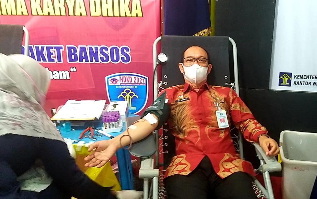 Antusiasme Donor Darah Pegawai Kanwil Kemenkumham Aceh