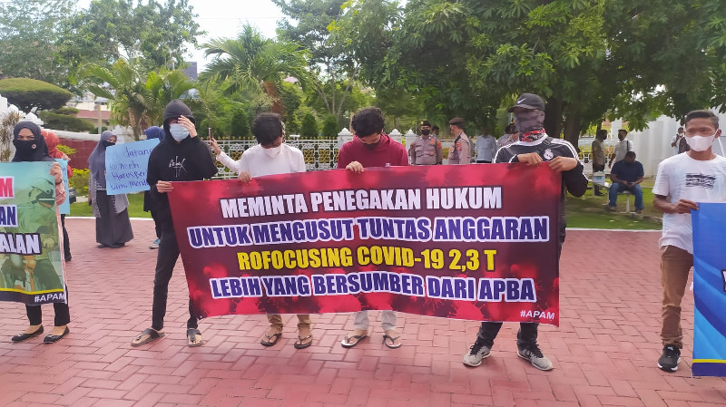 Gubernur Kembali di Demo, KPK Dituntut Segera Tetapkan Tersangka Pejabat Korupsi Aceh