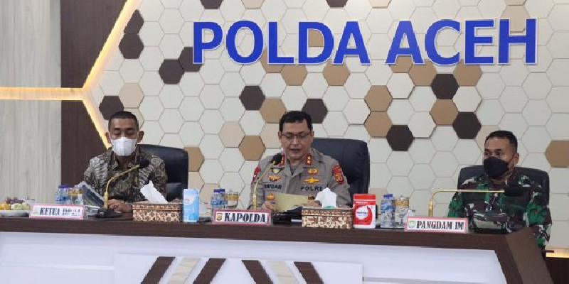 Gelar Rakor di Polda Aceh, Satgas Covid-19 Bahas Upaya Percepatan Vaksinasi