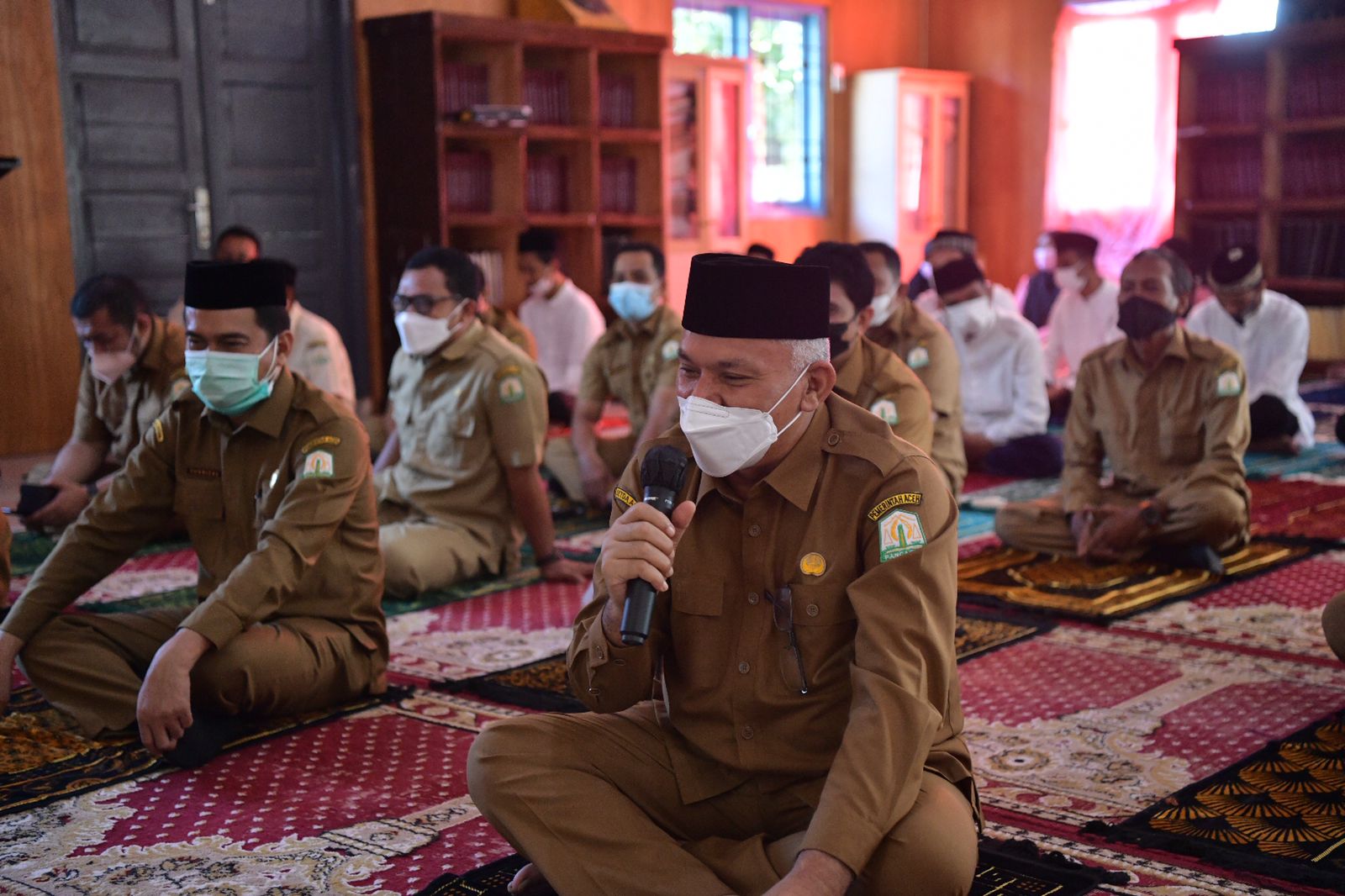 Sekda Ikut Zikir Pagi dari UPTD Beujroeh Meukarya Dinsos Aceh