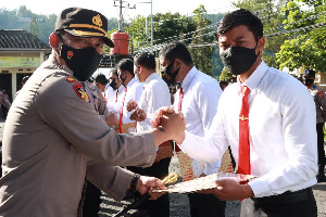Berhasil Ungkap Kasus Curanmor, Stareskrim Dapat Reward dari Kapolres Aceh Tengah