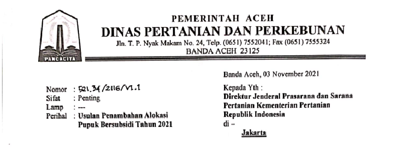 Kuota Pupuk Subsidi 2021 Aceh Dikurangi, Ini Penjelasan Kabid PSP Distanbun Aceh