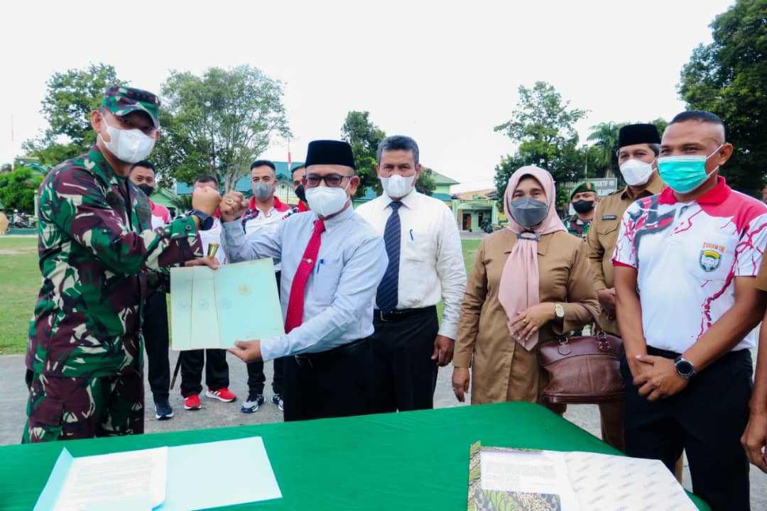 Pemkab Aceh Utara Serahkan Aset, Lapangan Sudirman Sah Jadi Milik Makorem