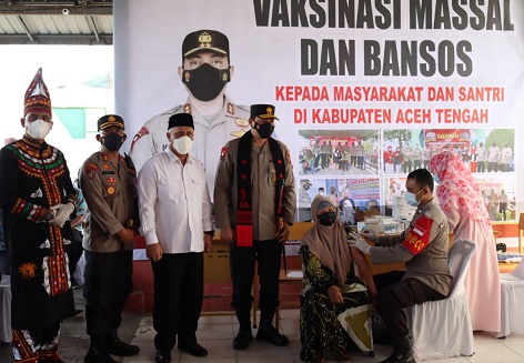 Kunker Kapolda Aceh di Aceh Tengah