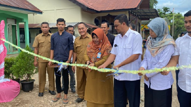 Pemkab Aceh Besar Meresmikan Program Sanimas di Gampong Nusa