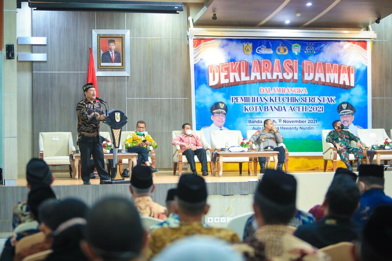 83 Kandidat Keuchik Kota Banda Aceh Deklarasi Damai Pemilihan Serentak