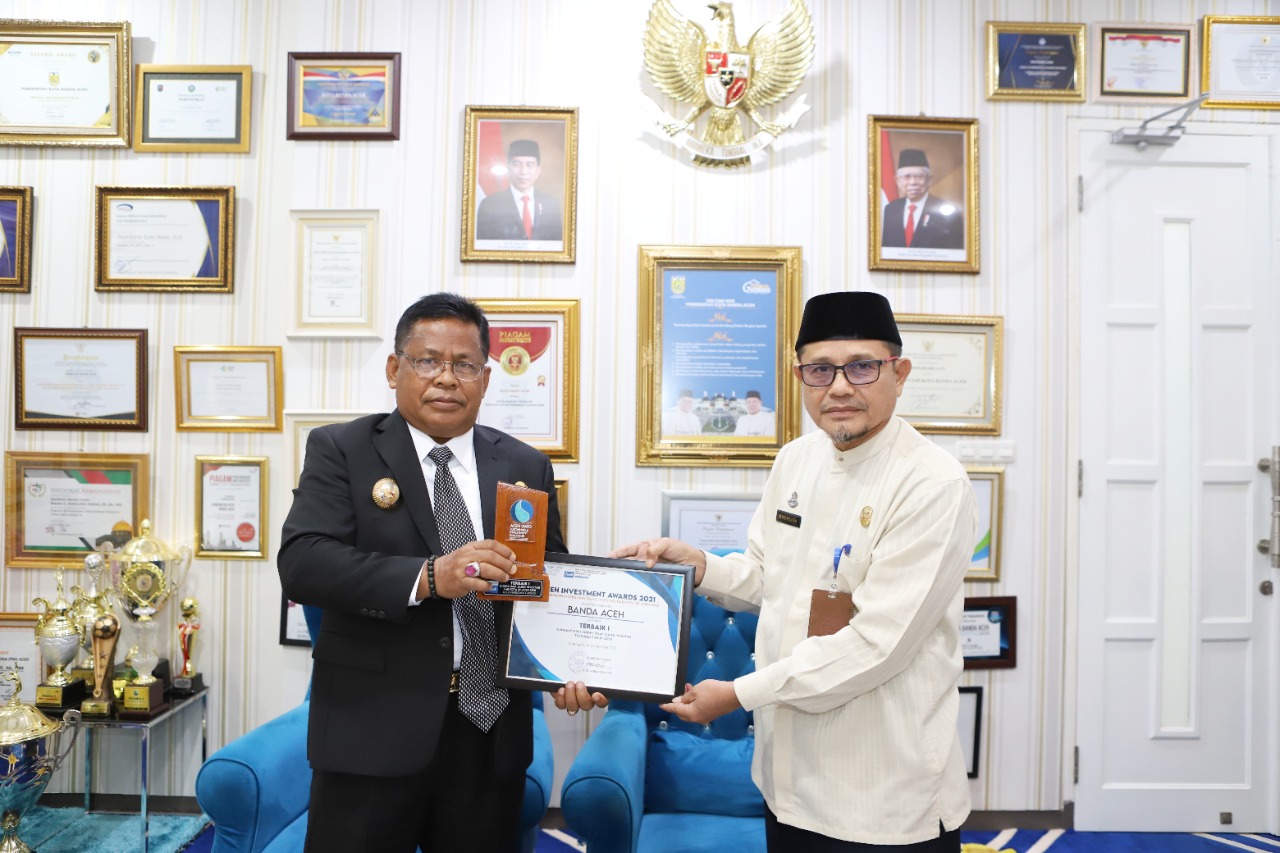 Banda Aceh Raih Penghargaan Aceh Investment Award 2021