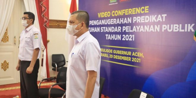 Aceh Raih Anugerah Predikat Kepatuhan Standar Pelayanan Publik