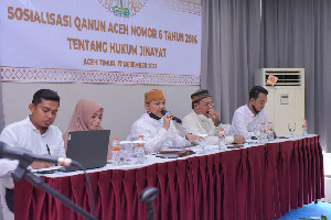 DPRA Sosialisasi Qanun Jinayat di Aceh Timur