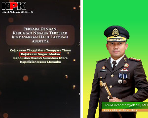 Kejari Medan Raih Penghargaan Penanganan Perkara Kerugian Negara Terbesar dari KPK