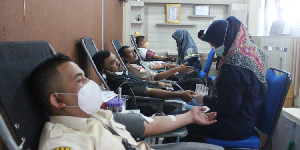 ASN Badan Penanggulangan Bencana Aceh Donor 58 Kantong Darah