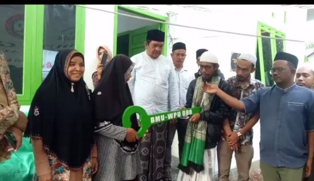 Abiya Jeunieb Serahkan Rumah BMU-WPU ke 088 di Aceh Besar