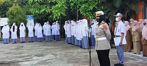 Sekolah di Aceh Besar Disambangi Ditlantas Polda Aceh