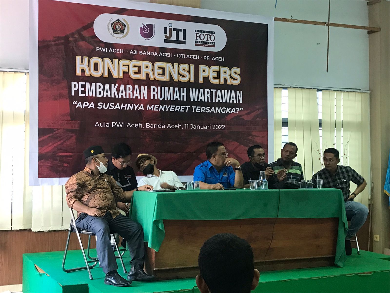 Pembakaran Rumah Wartawan, Lintas Organisasi Pers Aceh Minta Pelaku Dihukum Berat