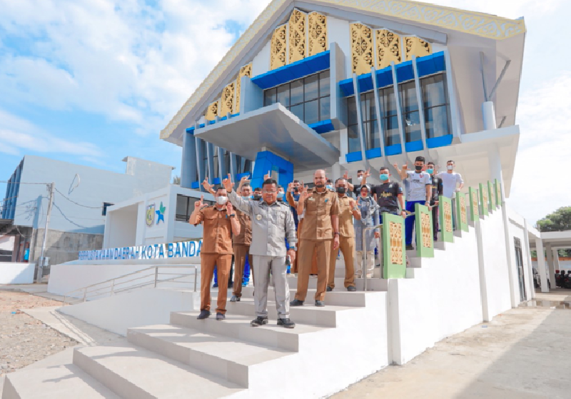 Gedung Pustaka di Keudah Rampung, Walikota Banda Aceh Tinjau Langsung