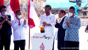 Presiden Jokowi Groundbreaking Proyek Hilirisasi Batu Bara Jadi DME  di Sumsel